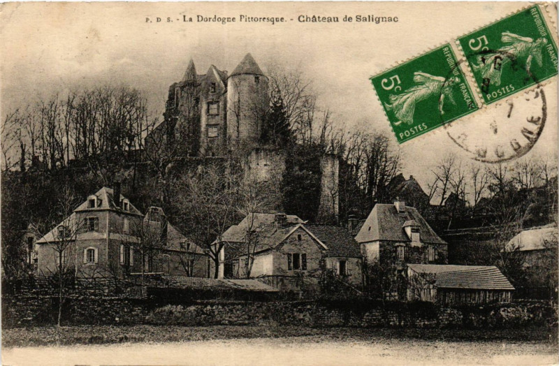 Carte postale ancienne La Dordogne Pittoresque - Chateau de Salignac