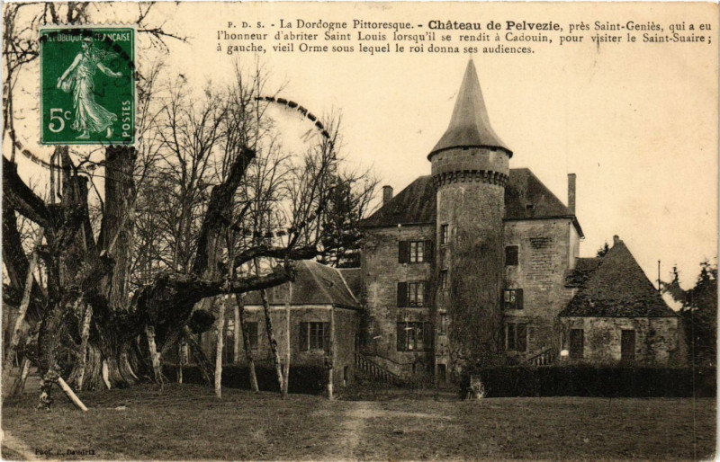 Carte postale ancienne La Dordogne Pittoresque - Chateau de Pelvezie