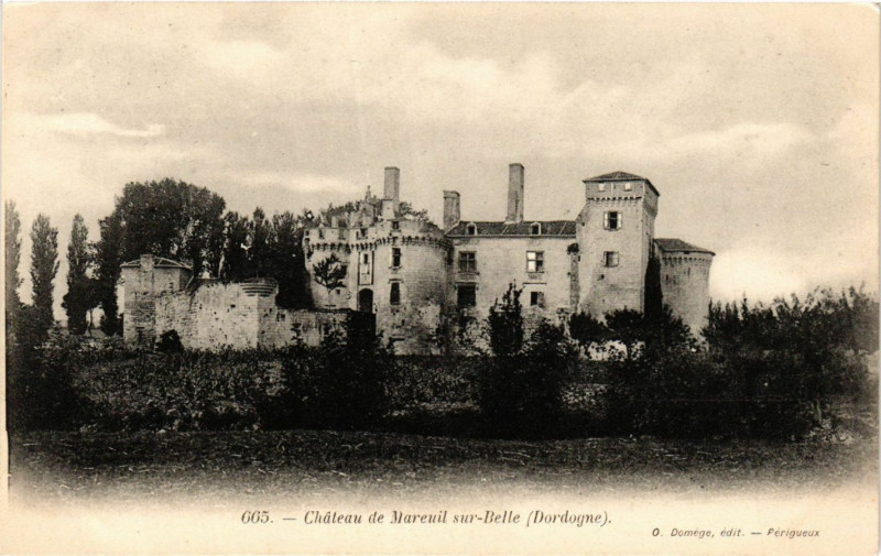 Carte postale ancienne Chateau de Mareuil-sur-Belle