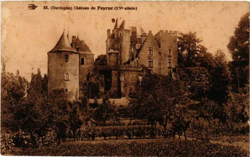 Carte postale ancienne Chateau de Fayrac