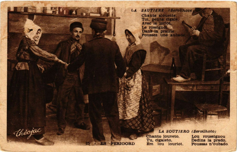 Carte postale ancienne En Perigord - La Soutiero