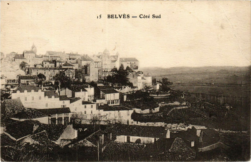 Carte postale ancienne Belves - Cote Sud