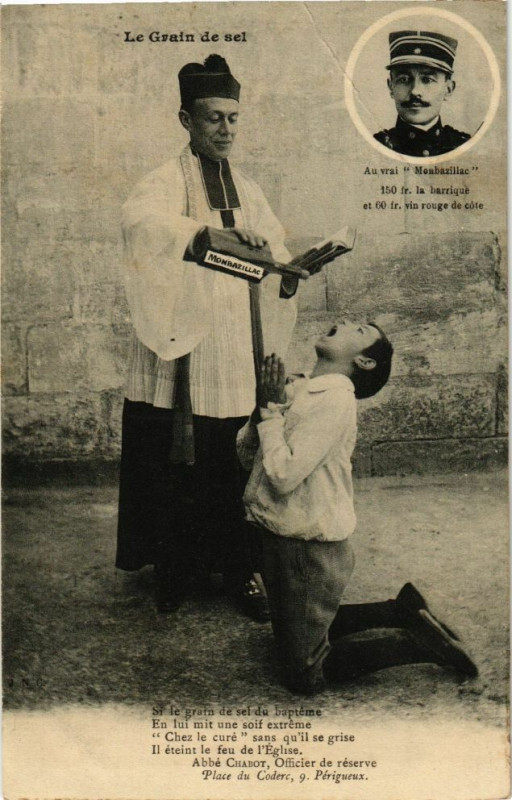 Carte postale ancienne Abbé Noé Chabot - Le Grain de sel