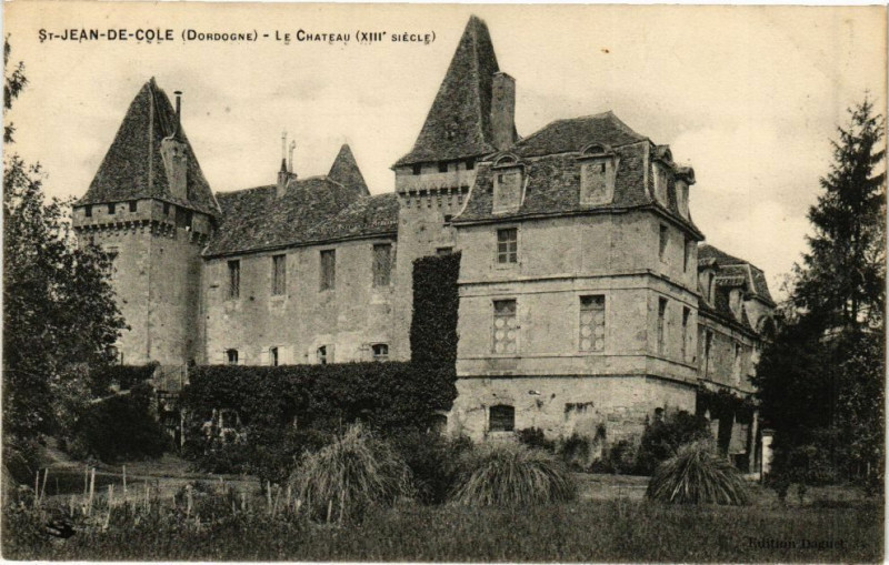 Carte postale ancienne Saint-Jean de Cole-Le Chateau