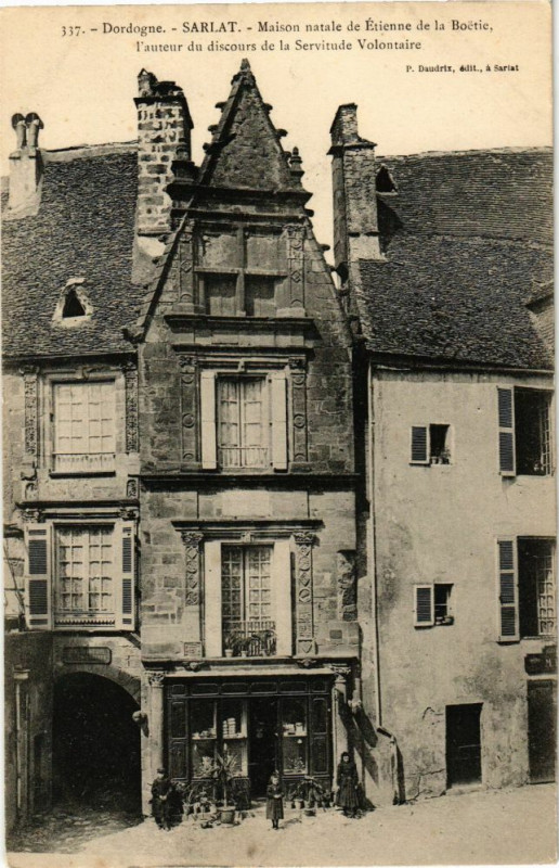 Carte postale ancienne [SOLD] Cpa Sarlat-Maison natale de Etienne de la Boetie
