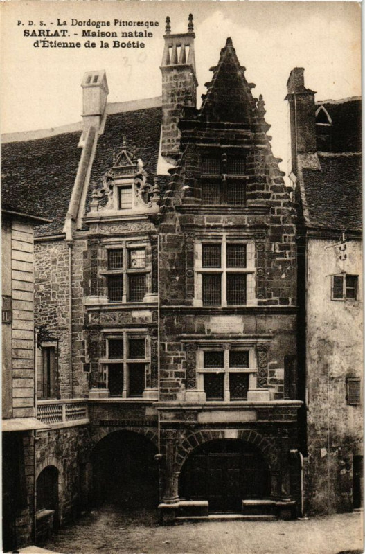 Carte postale ancienne Sarlat-Maison natale d'Etienne de la Boétie