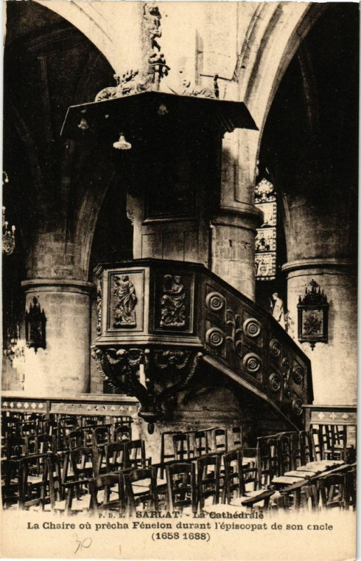 Carte postale ancienne Sarlat-La Cathédrale