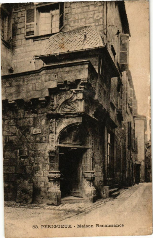 Carte postale ancienne Perigueux-Maison Renaissance à Périgueux