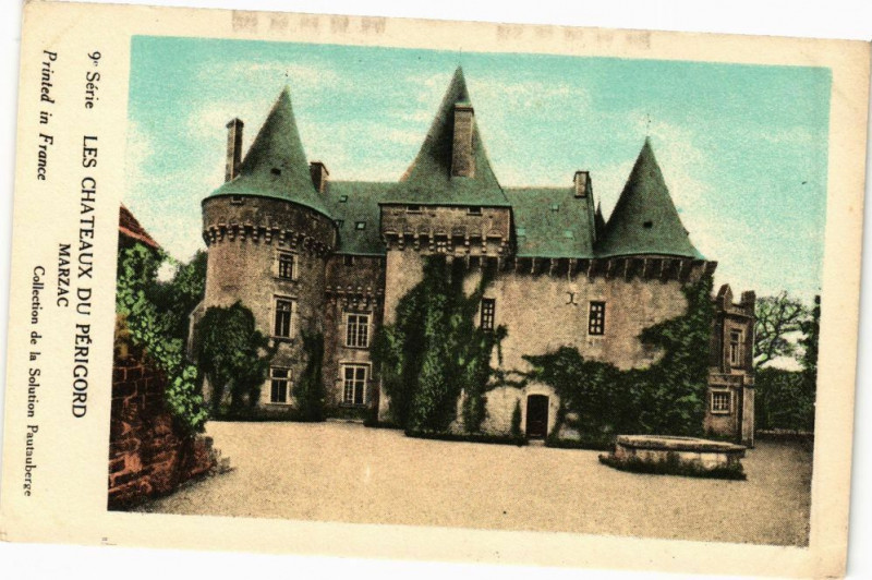 Carte postale ancienne Les Chateaux du Perigord-Marzac