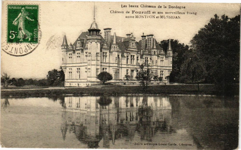 Carte postale ancienne Les Beaux Chateaux de la Dordogne - Chateau de Fournil