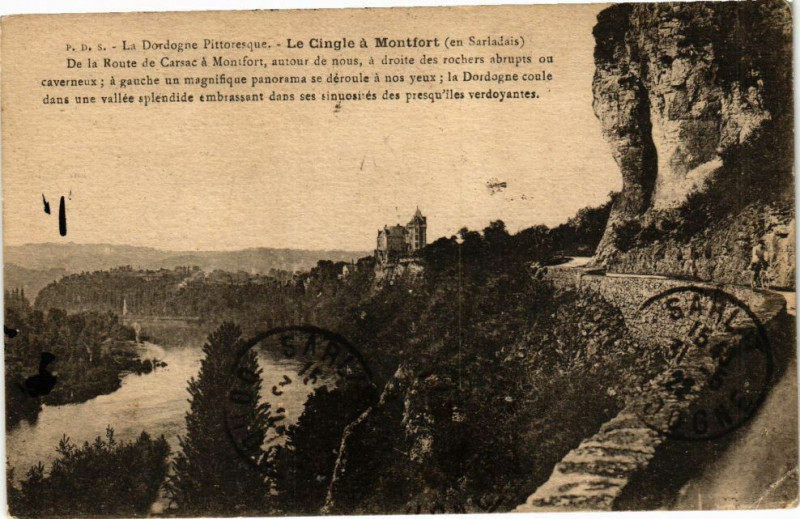 Carte postale ancienne Le Cingle a Montfort