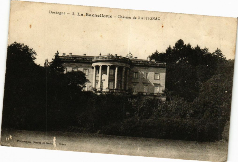 Carte postale ancienne La Bachellerie-Chateau de Rastignac à La Bachellerie