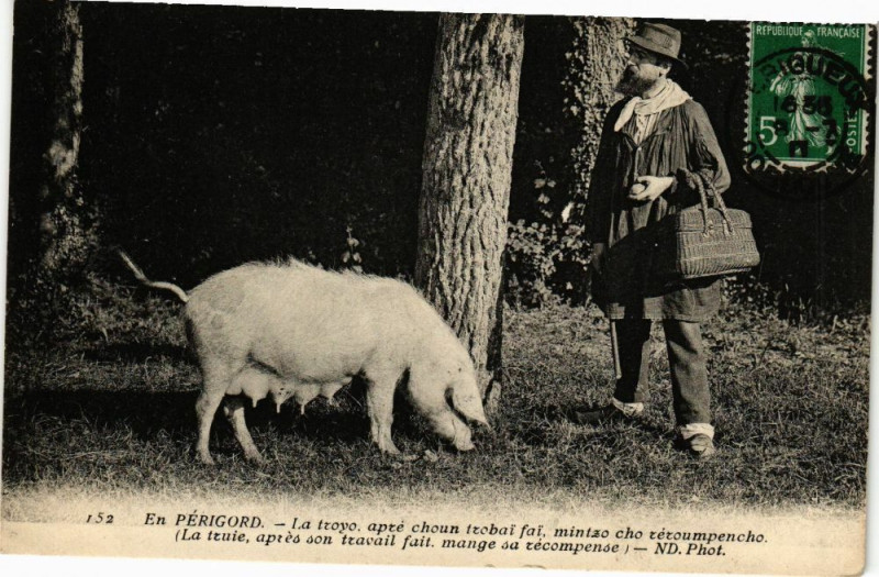 Carte postale ancienne En Perigord-La troyo apré choun trobai fai