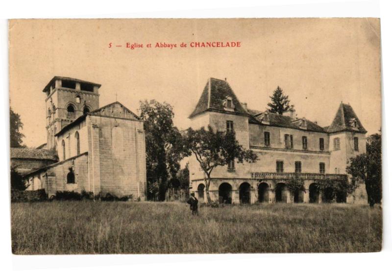 Carte postale ancienne Eglise et Abbaye de Chancelade à Chancelade