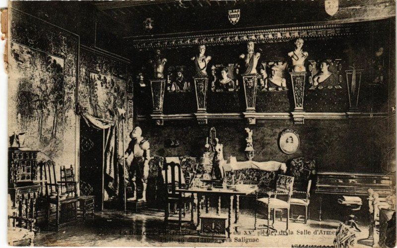 Carte postale ancienne Dordogne - Chateau du Claud pres Salignac