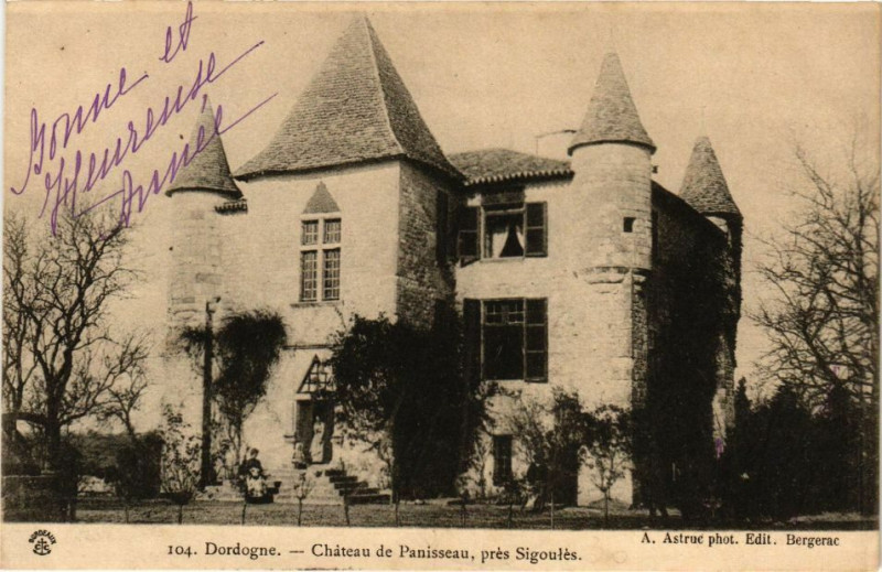 Carte postale ancienne Dordogne - Chateau de Panisseau