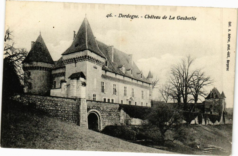 Carte postale ancienne Dordogne - Chateau de La Gaubertie