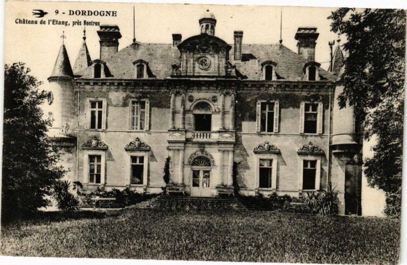 Carte postale ancienne Dordogne - Chateau de l'Etang