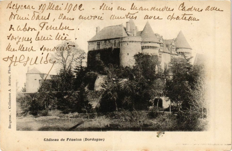 Carte postale ancienne Dordogne - Chateau de Fenelon