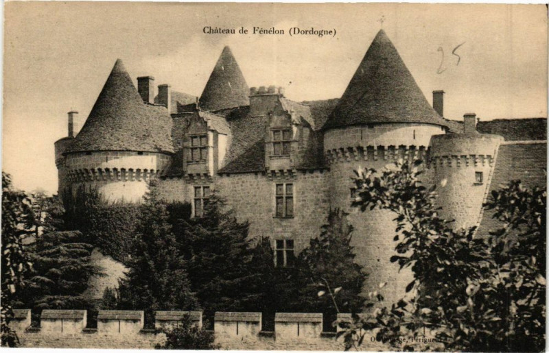 Carte postale ancienne Dordogne - Chateau de Fenelon