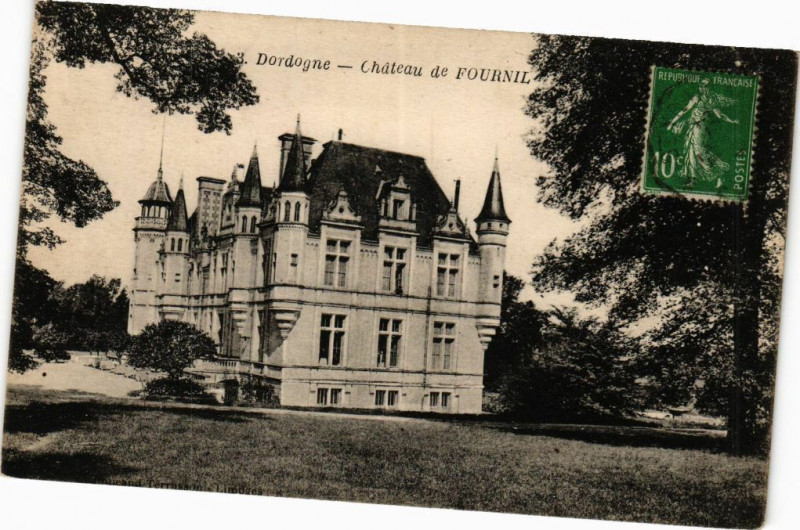 Carte postale ancienne Dordogne - Chateau de Fournil