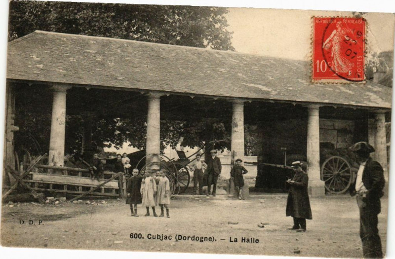 Carte postale ancienne Cubjac-La Halle