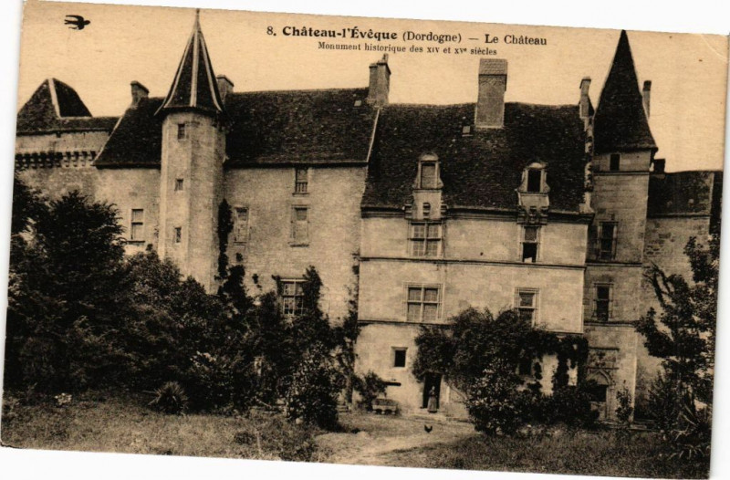 Carte postale ancienne Chateau l'Eveque-Le Chateau à Château-l'Évêque