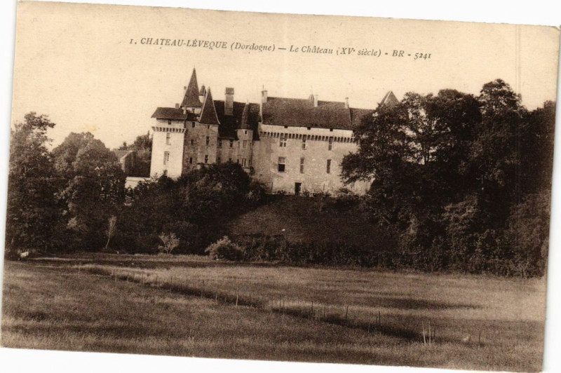 Carte postale ancienne Chateau l'Eveque-Le Chateau à Château-l'Évêque