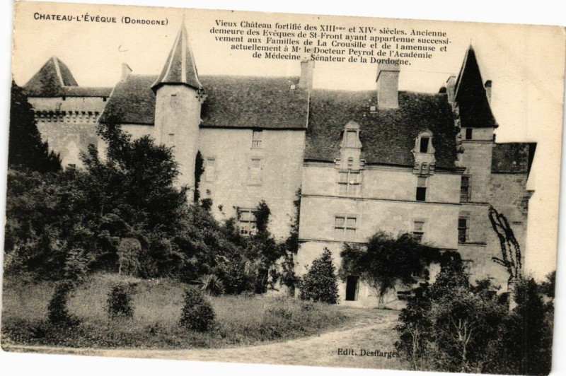 Carte postale ancienne Chateau l'Eveque à Château-l'Évêque