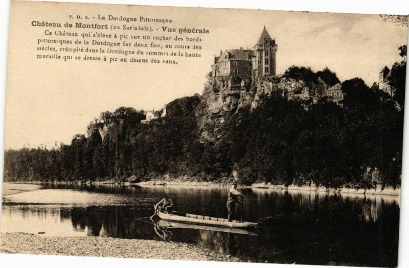Carte postale ancienne Chateau de Montfort-Vue générale