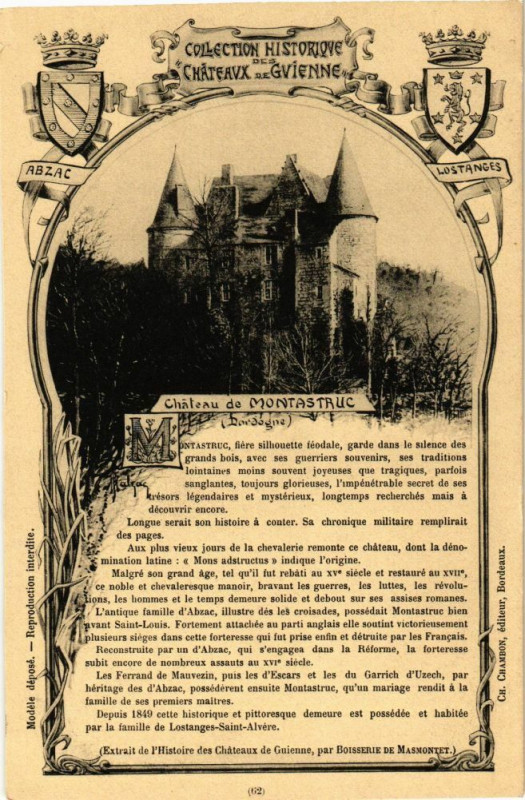 Carte postale ancienne Chateau de Montastruc