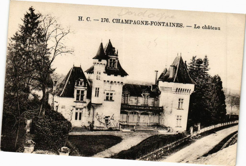 Carte postale ancienne Champagne Fontaines-Le Chateau