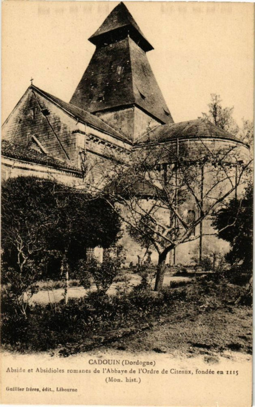 Carte postale ancienne Cadouin-Absides et Absidioles romanes de l'Abbaye de l'Ordre