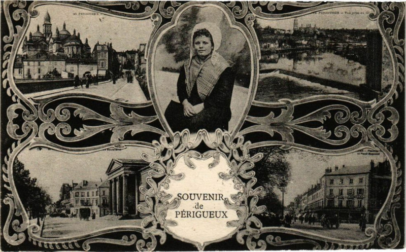 Carte postale ancienne Souvenir de Perigueux à Périgueux
