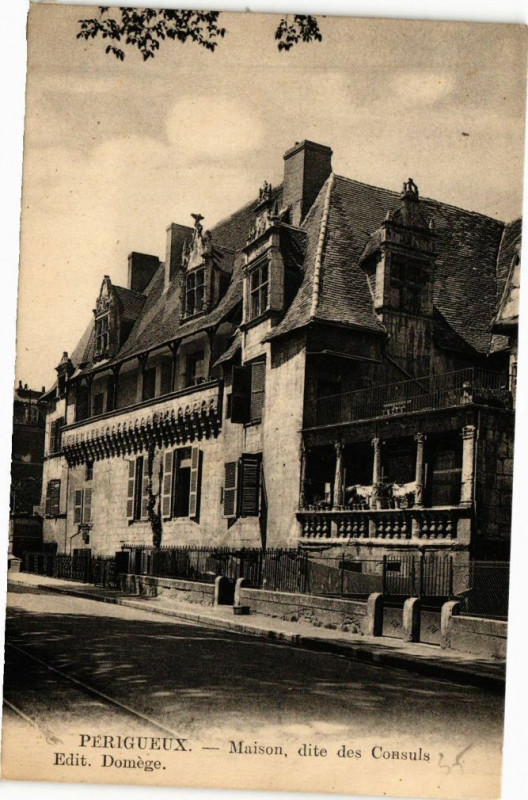 Carte postale ancienne Perigueux-Maison dite des Consuls à Périgueux