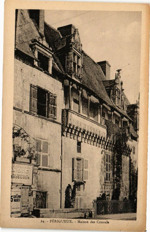 Carte postale ancienne Perigueux-Maison des Consuls à Périgueux