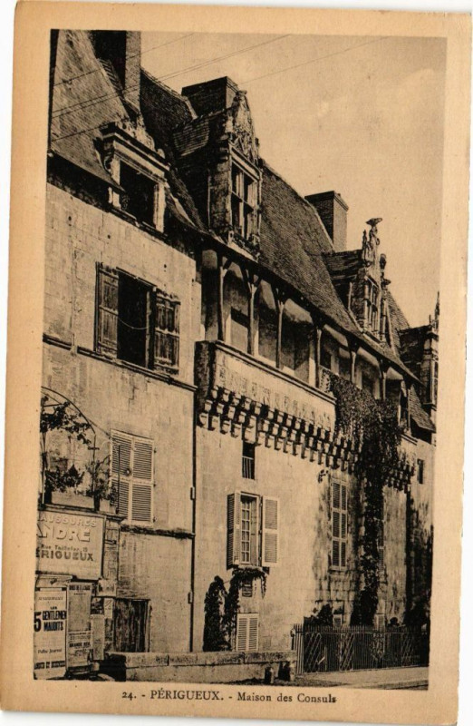 Carte postale ancienne Perigueux-Maison des Consuls à Périgueux
