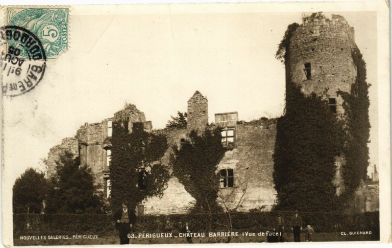 Carte postale ancienne Perigueux-Chateau Barriere à Périgueux