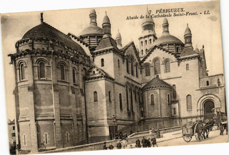 Carte postale ancienne Perigueux-Abside de la Cathédrale Saint-Front à Périgueux