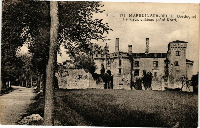 Carte postale ancienne Mareuil-sur-Belle-Le vieux Chateau