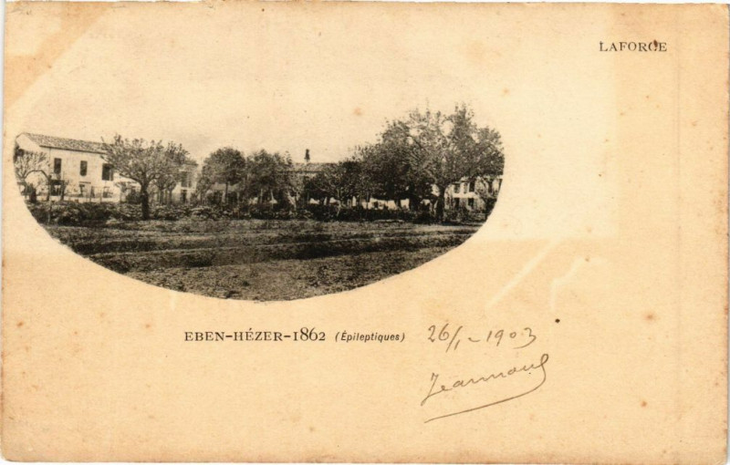 Carte postale ancienne Laforce-Eben Hézer