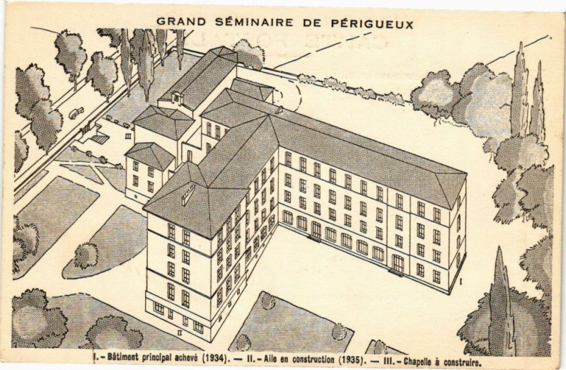 Carte postale ancienne Grand séminaire de Perigueux à Périgueux