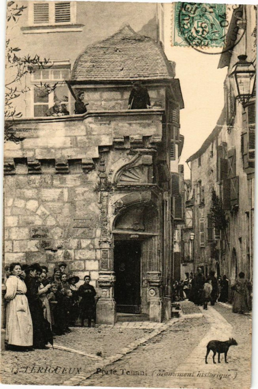 Carte postale ancienne Dordogne - Porte Tenant