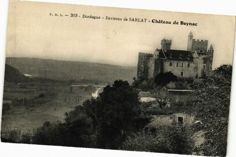 Carte postale ancienne Dordogne - Environs de Sarlat-Chateau de Beynac