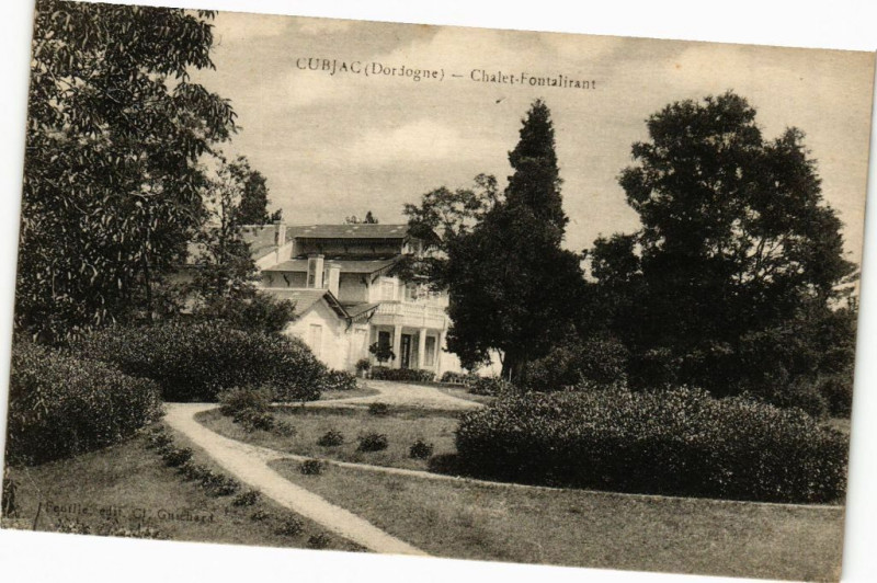Carte postale ancienne Cubjac-Chalet Foutalirant
