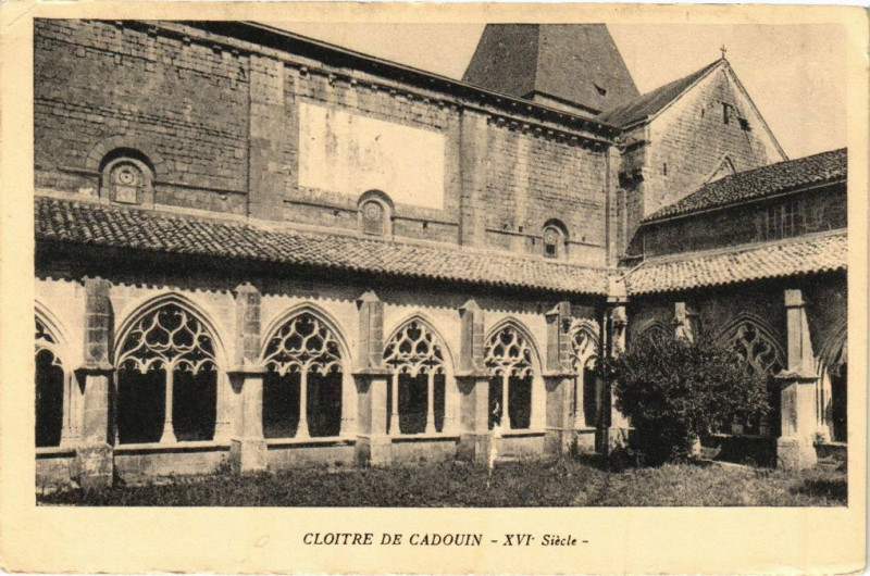 Carte postale ancienne Cloitre de Cadouin
