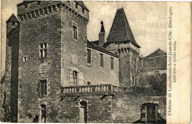 Carte postale ancienne Chateau de Lamarthoni Saint-Jean de Cole