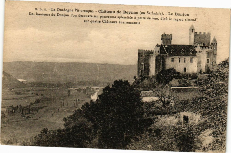 Carte postale ancienne Chateau de Beynac-Le Donjon