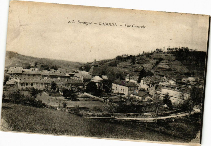 Carte postale ancienne Cadouin-Vue générale