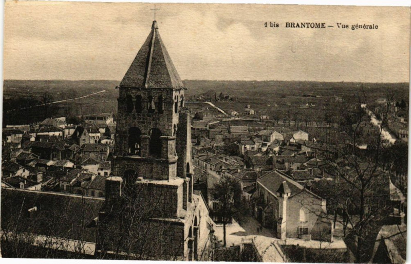 Carte postale ancienne Brantome-Vue générale